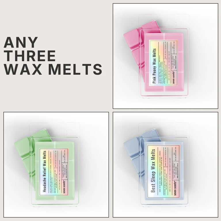 Choose Any 3 x Wax Melts - choose any 3 soy wax melts by Seven Scents
