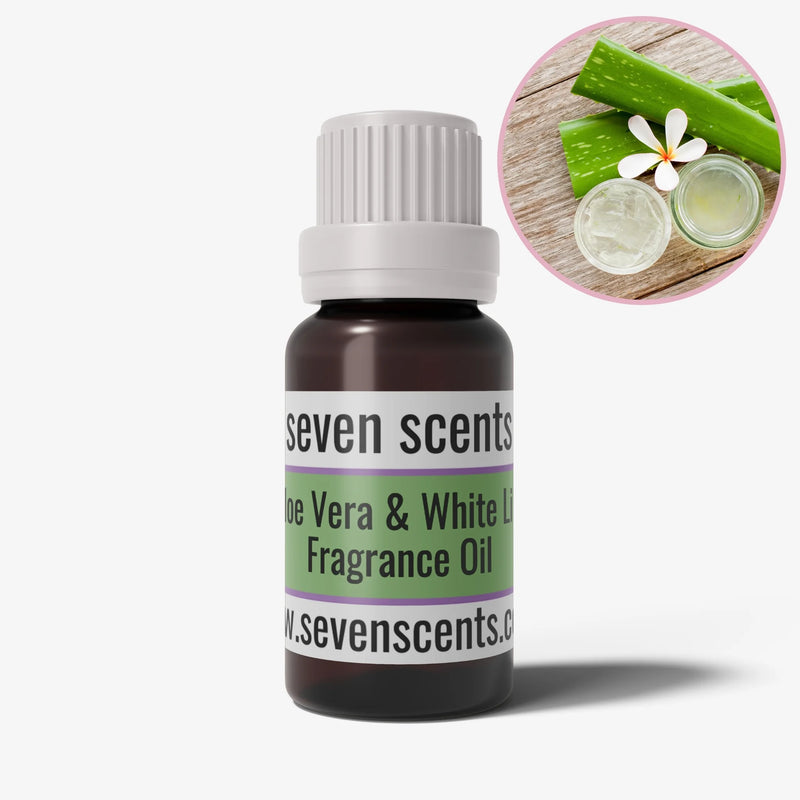 Aloe Vera & White Lily Fragrance Oil - Floral home fragrance by Seven Scents