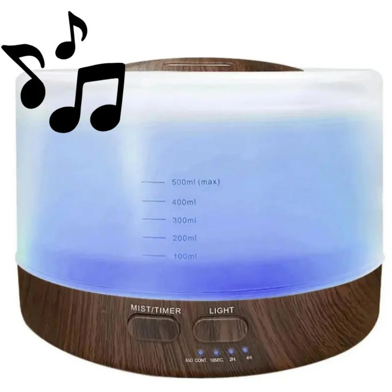 Amaia essential oil diffuser in dark finish, front view - Seven Scents