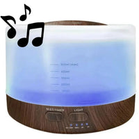 Amaia essential oil diffuser in dark finish, front view - Seven Scents