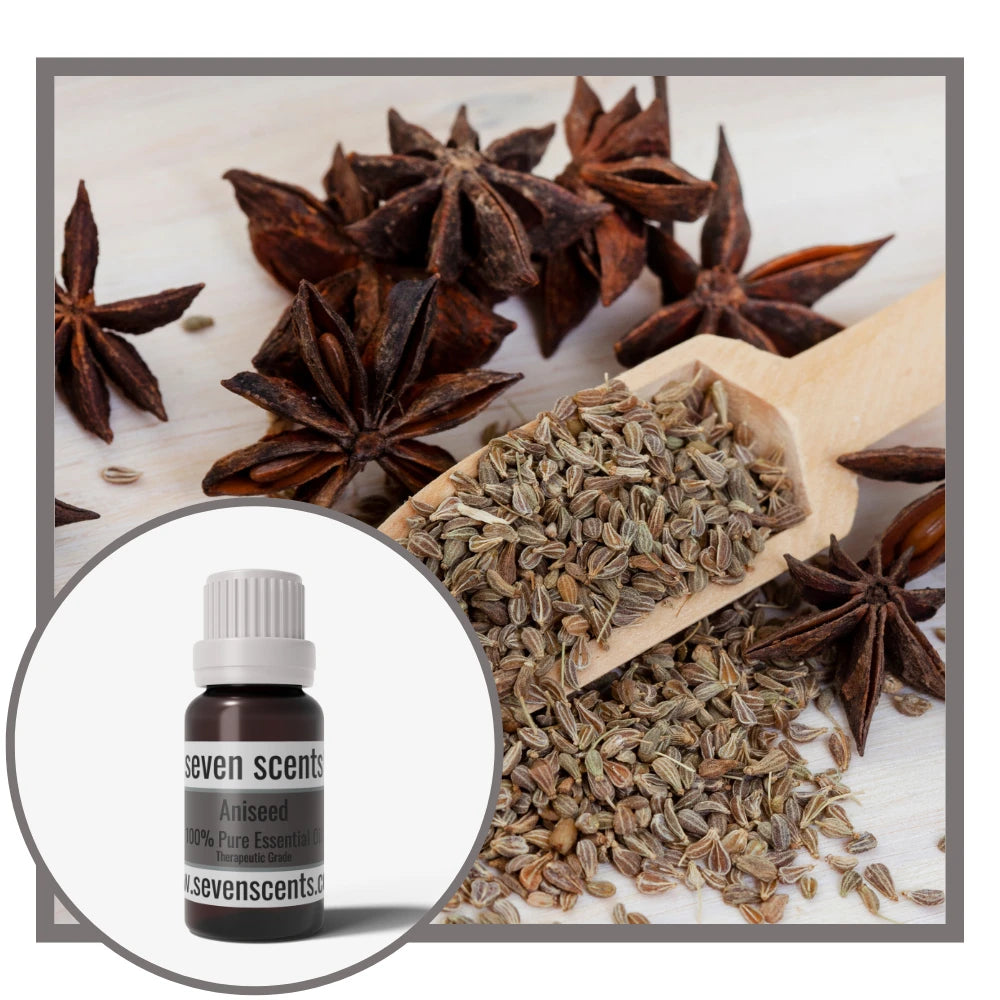 Aniseed essential oil by Seven Scents with star anise and fennel seeds