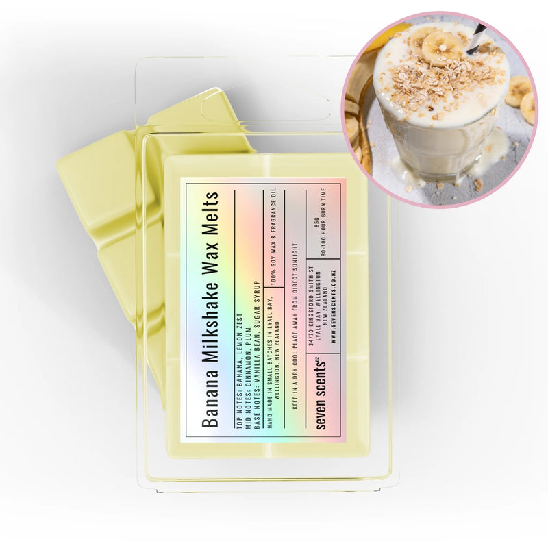 Banana Milkshake Wax Melts - banana milkshake soy wax melt by Seven Scents