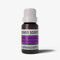 Beat Stress essential oil blend in a 10ml amber glass bottle - by Seven Scents
