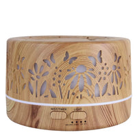 Bella essential oil diffuser in light floral design, front view - Seven Scents