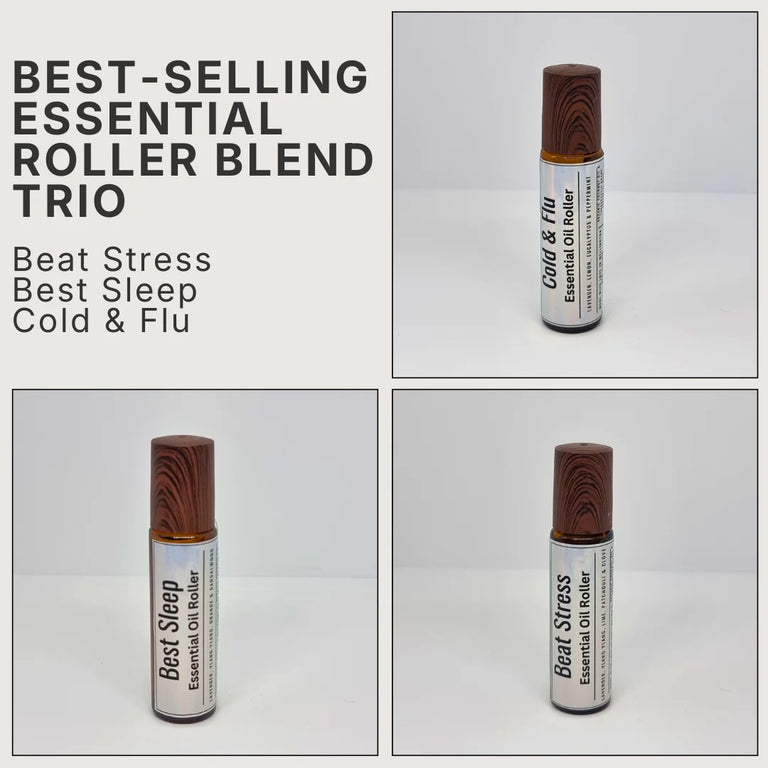 Best-Selling Essential Oil Roller Blends Trio essential oil roller blends set - by Seven Scents
