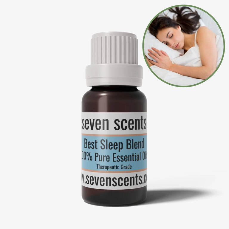 Best Sleep essential oil blend in a 10ml amber glass bottle - by Seven Scents