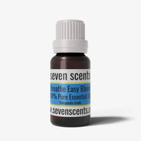 Breathe Easy Essential Oil Blend in a 10ml amber glass bottle — Seven Scents NZ