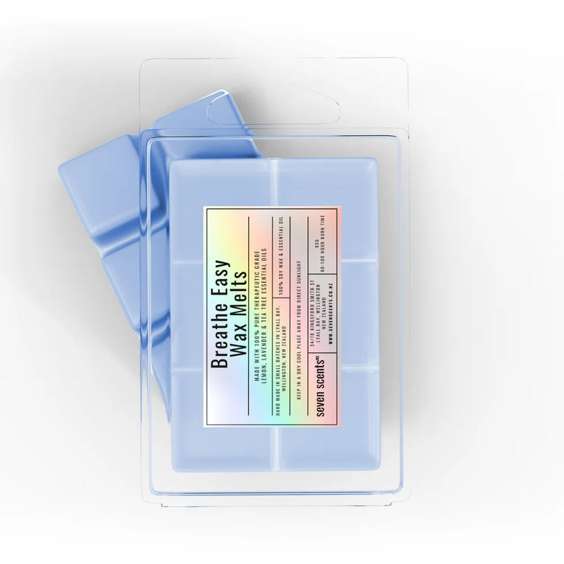 Breathe Easy Wax Melts - 85g clamshell of soy wax melts by Seven Scents