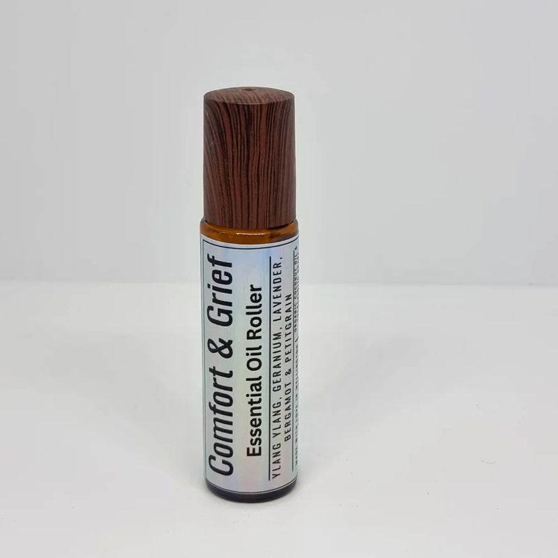 Comfort & Grief essential oil roller blend in a 10ml glass roll-on bottle - by Seven Scents