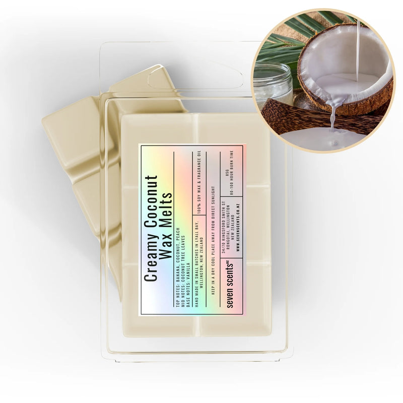Creamy Coconut Wax Melts - creamy coconut soy wax melt by Seven Scents