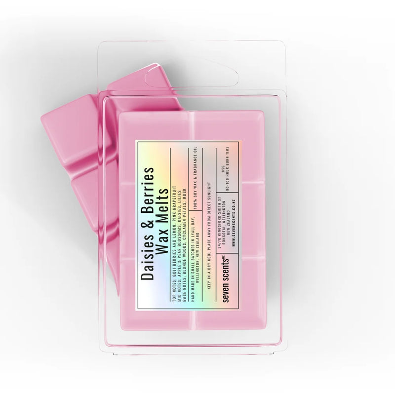 Daisies & Berries Wax Melts - 85g clamshell of soy wax melts by Seven Scents