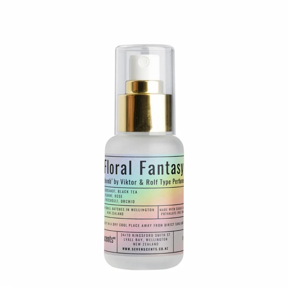 Floral Fantasy perfume spray bottle - floral oriental fragrance inspired by Flowerbomb by Viktor & Rolf