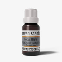 Focus essential oil blend in a 10ml amber glass bottle - by Seven Scents