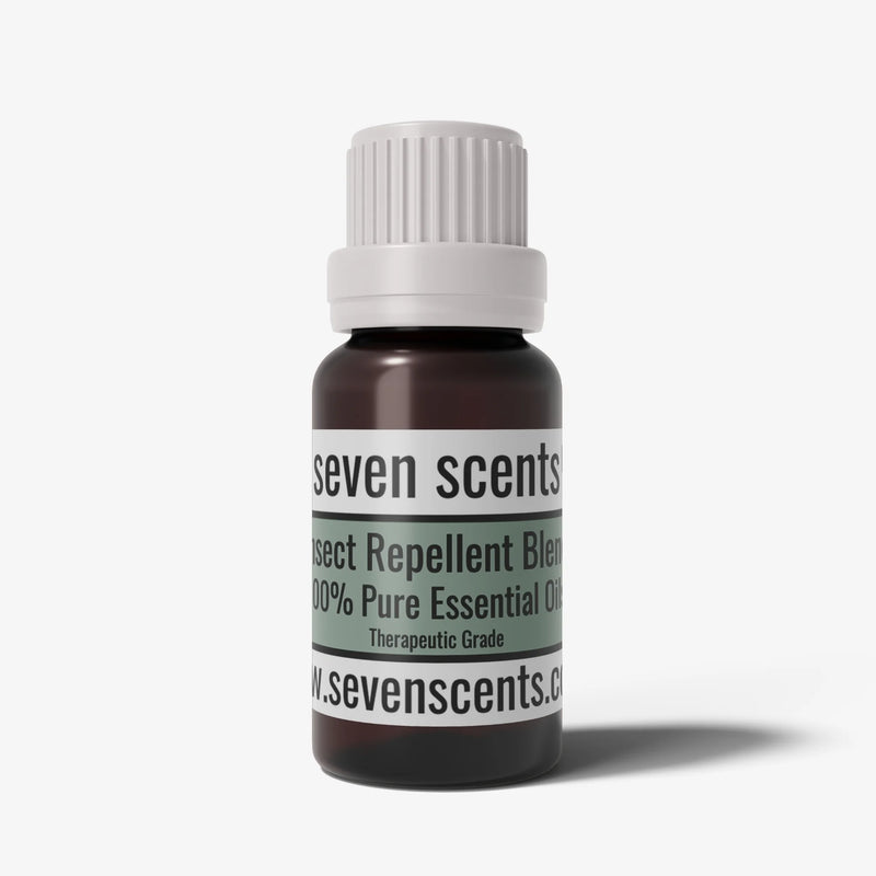 Insect Repellent essential oil blend in a 10ml amber glass bottle - by Seven Scents