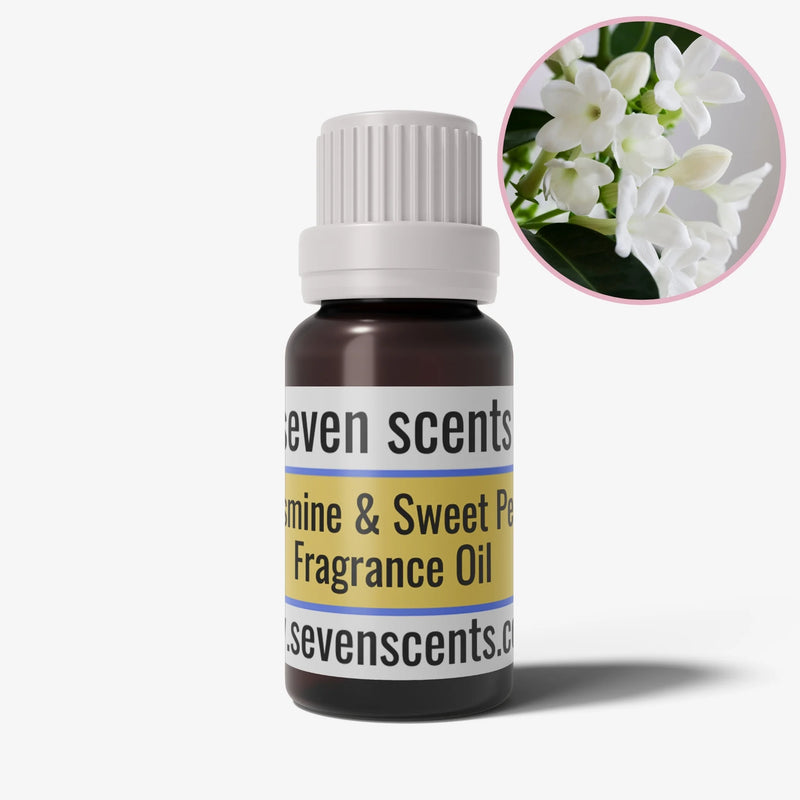 Jasmine & Sweet Pea Fragrance Oil - Floral home fragrance by Seven Scents