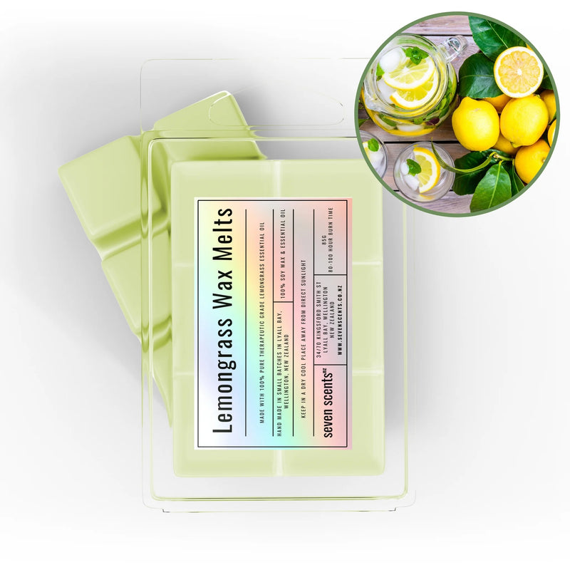 Lemongrass Wax Melts - lemongrass soy wax melt by Seven Scents