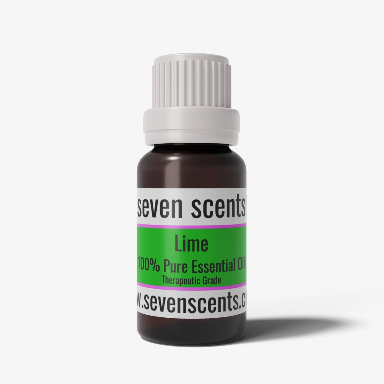 Lime Essential Oil in a 10ml amber glass bottle — Seven Scents NZ