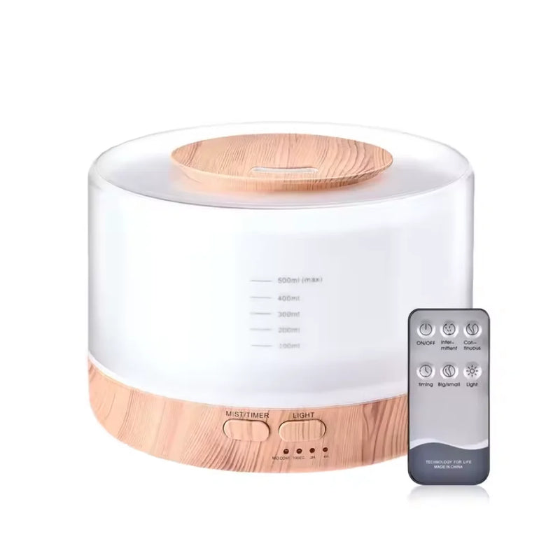 Luca Wood-Grain Essential Oil Diffuser - wood-grain ultrasonic diffuser by Seven Scents