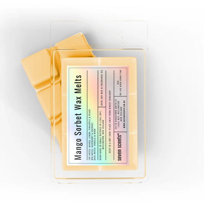 Mango Sorbet Wax Melts - 85g clamshell of soy wax melts by Seven Scents