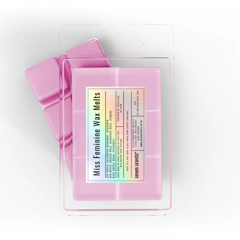 Miss Feminine Wax Melts - 85g clamshell of soy wax melts by Seven Scents