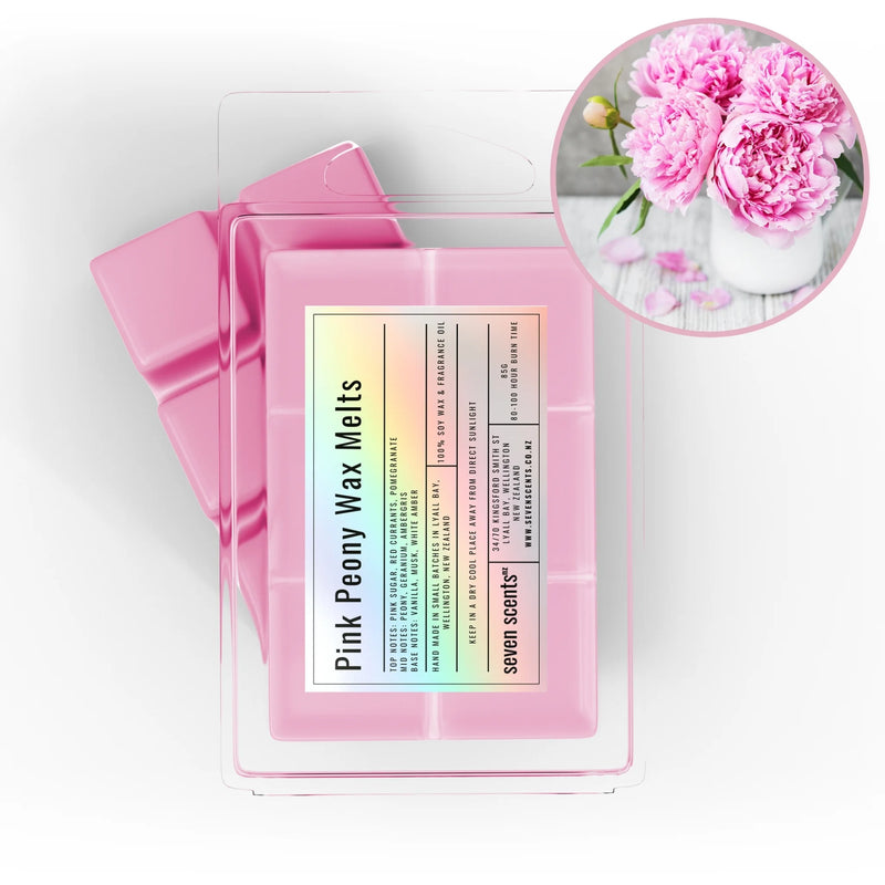 Pink Peony Wax Melts - pink peony soy wax melt by Seven Scents