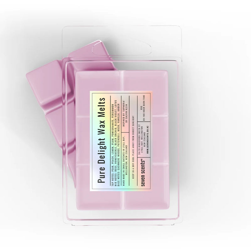 Pure Delight Wax Melts - 85g clamshell of soy wax melts by Seven Scents