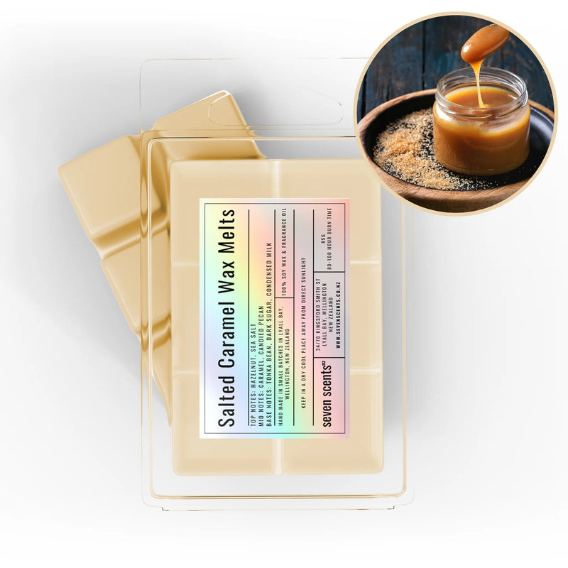 Salted Caramel Wax Melts - salted caramel soy wax melt by Seven Scents