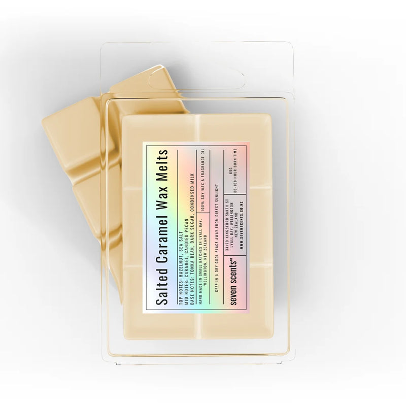 Salted Caramel Wax Melts - 85g clamshell of soy wax melts by Seven Scents