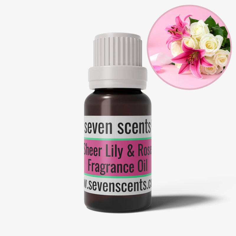 Sheer Lily & Rose Fragrance Oil - Floral home fragrance by Seven Scents