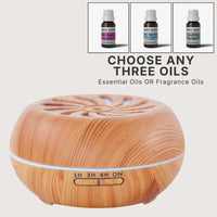 Sienna Spiral Oil Diffuser + 3 Oils Bundle