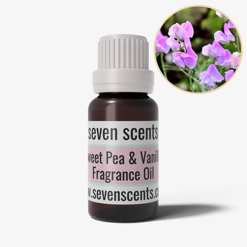 Sweet Pea and Vanilla Fragrance Oil - Floral home fragrance by Seven Scents