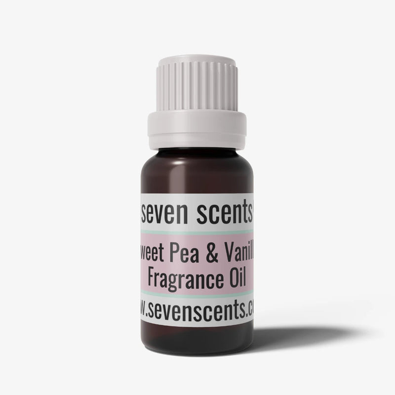 Sweet Pea and Vanilla Fragrance Oil bottle by Seven Scents