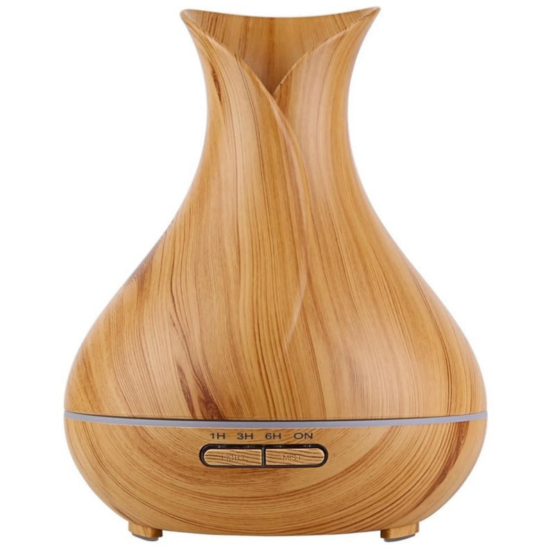 Tui essential oil diffuser in light tulip design, front view - Seven Scents