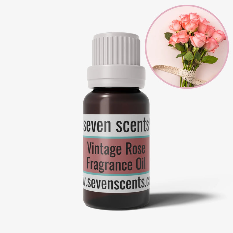 Vintage Rose Fragrance Oil - Floral home fragrance by Seven Scents