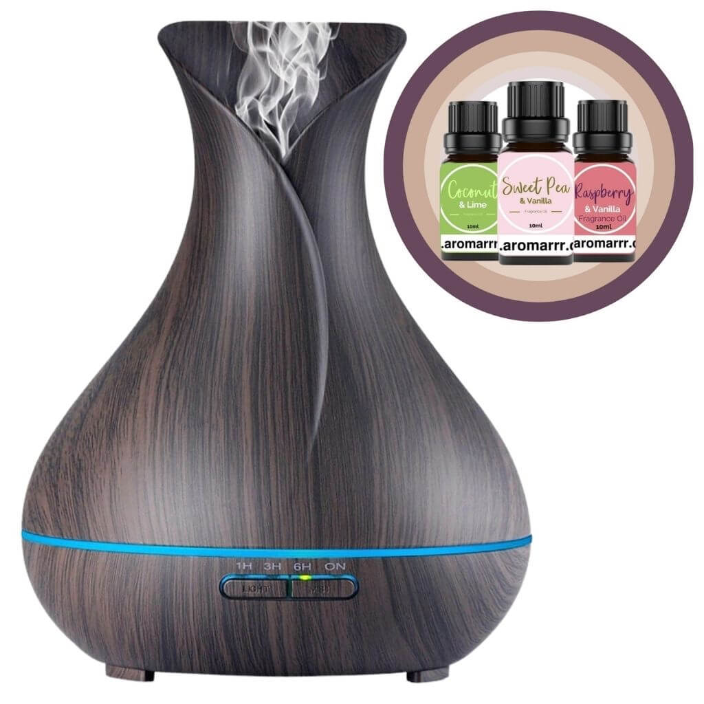 400ml Dark Tulip Diffuser & 3 Fragrance Oils