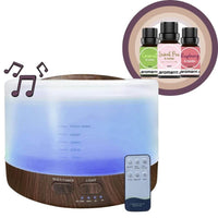 500ml Dark Bluetooth Diffuser with 3 Fragrance Oils in NZ